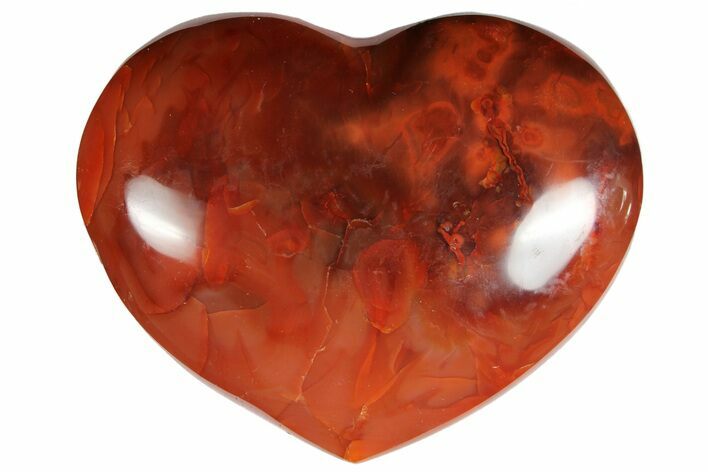 Colorful Carnelian Agate Heart #121555